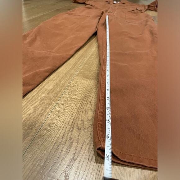 Pistola Grover Cotton Utility Jumpsuit‎ Short Sleeve Brown- Medium - Picture 8 of 11